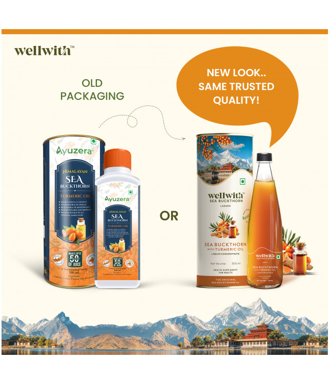WellWith Sea Buckthorn With Turmeric Oil 300ml