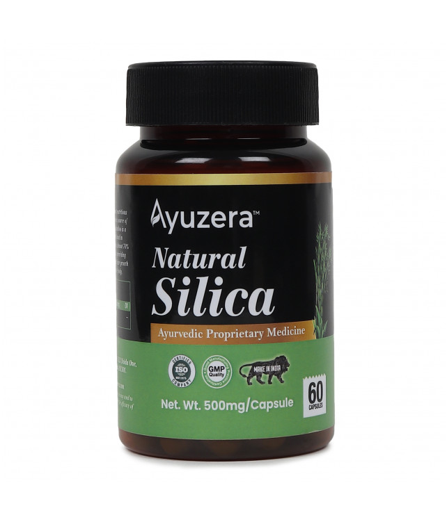 Ayuzera Natural Silica with Bamboo Extract 500 MG 60 Capsules