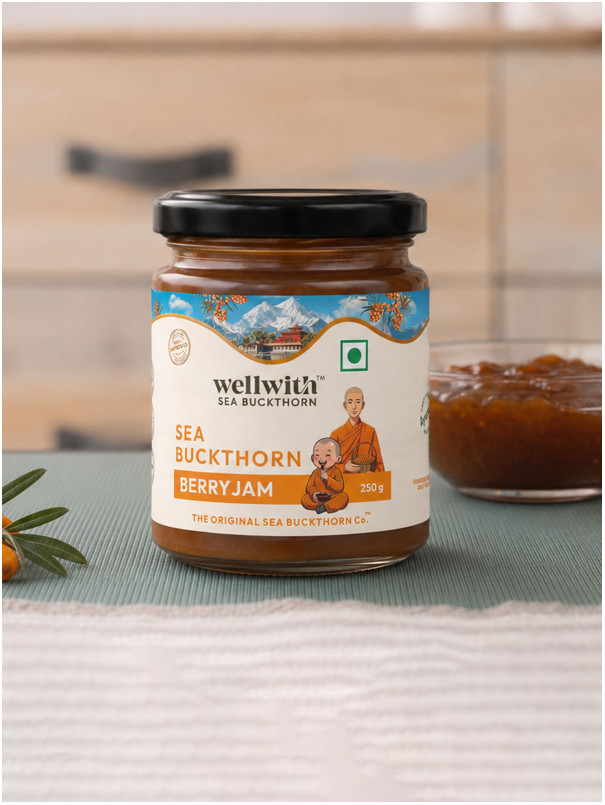 Wellwith Sea buckthorn Berry Jam with FOS