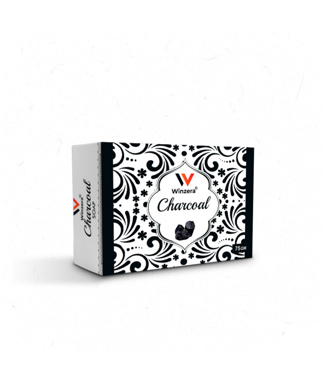 Ayuzera Charcoal Soap 100gm (With Glycerine, Activated Charcoal and Aloe vera)