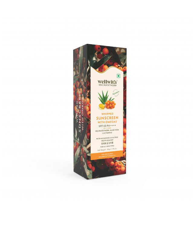 Wellwith Sea Buckthorn Whipped Omega Sunscreen