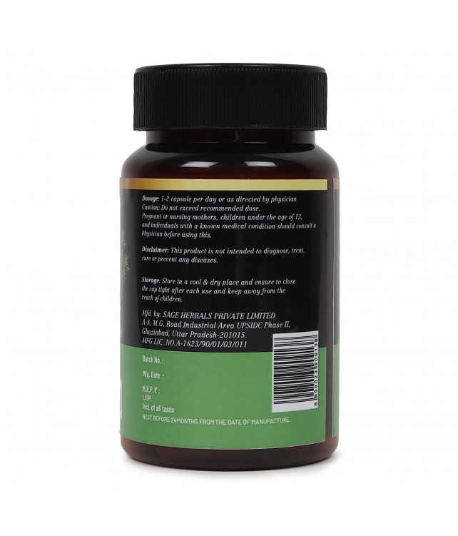 Ayuzera Natural Silica with Bamboo Extract 500 MG 60 Capsules