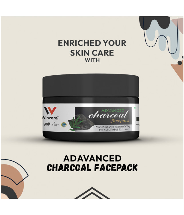 Ayuzera Charcoal Face Pack 50gm (With Aqua, And Glycerine)