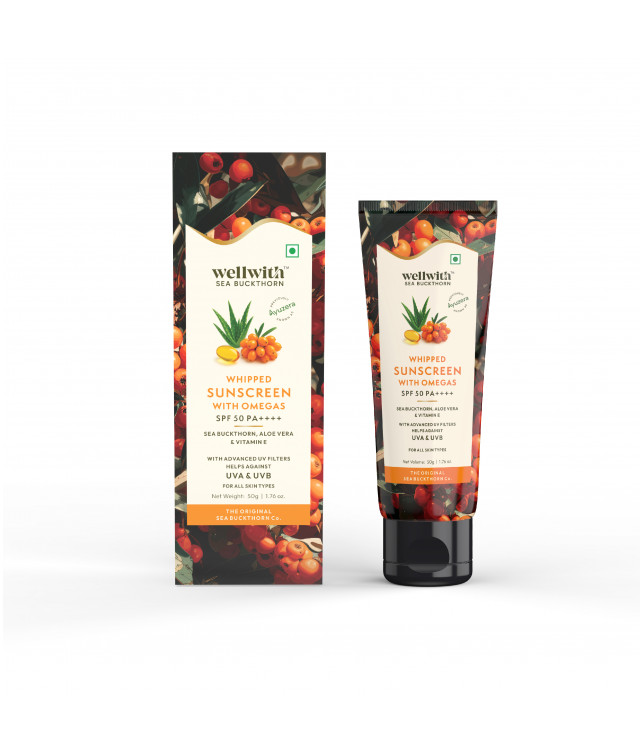 Wellwith Sea Buckthorn Whipped Omega Sunscreen