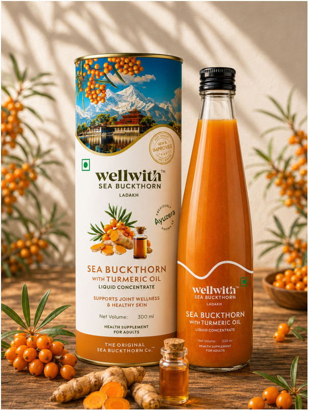 WellWith Sea Buckthorn With Turmeric Oil 300ml
