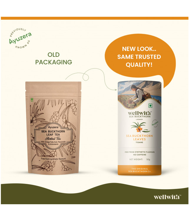 WellWith Sea Buckthorn Leaf Tea 50G