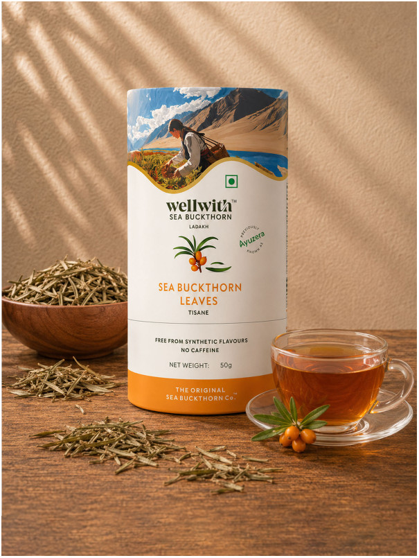 WellWith Sea Buckthorn Leaf Tea 50G