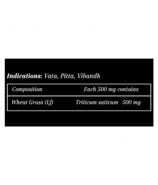 Ayuzera Natural Wheatgrass 500mg 60 Capsules