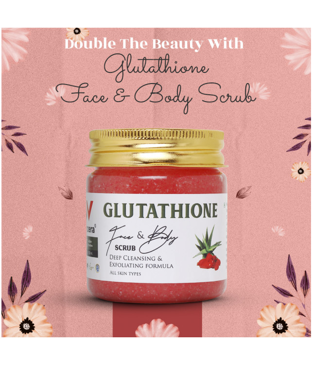 Ayuzera Glutathione Face & Body Scrub 100gm (With Glutathione and Rose water)