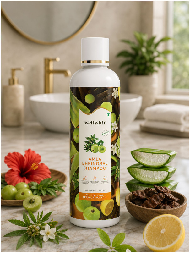 Wellwith Amla Bhringraj Shampoo 200ml