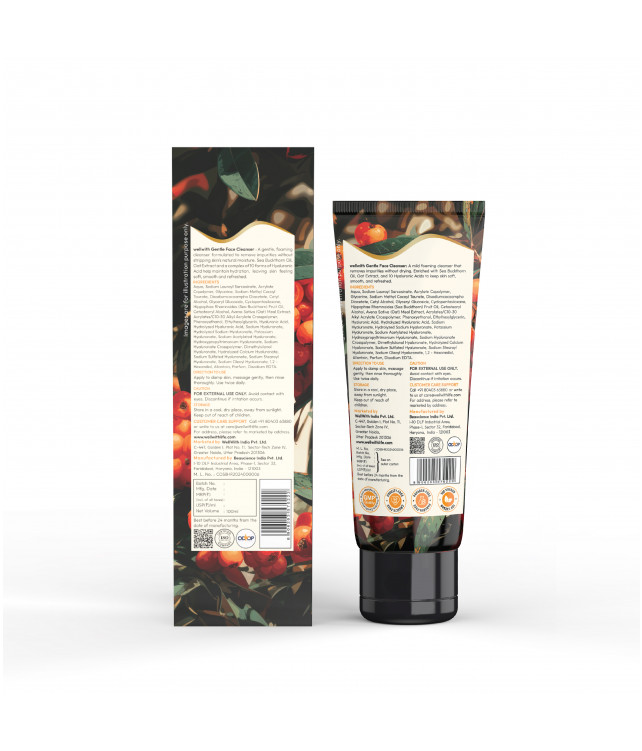 Wellwith Sea Buckthorn Gentle Face Cleanser With Omegas