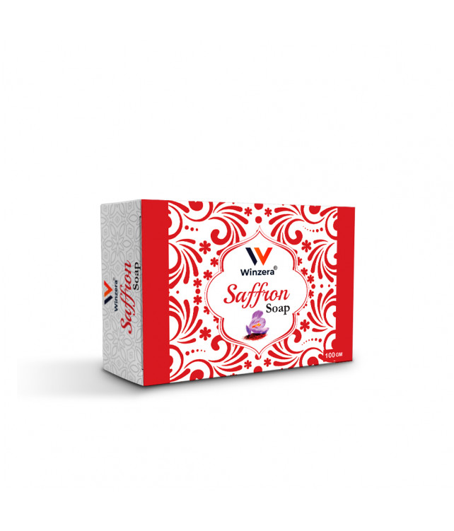 Ayuzera Saffron Soap 100gm (With Glycerine, Saffron Extract and Coconut Oil )