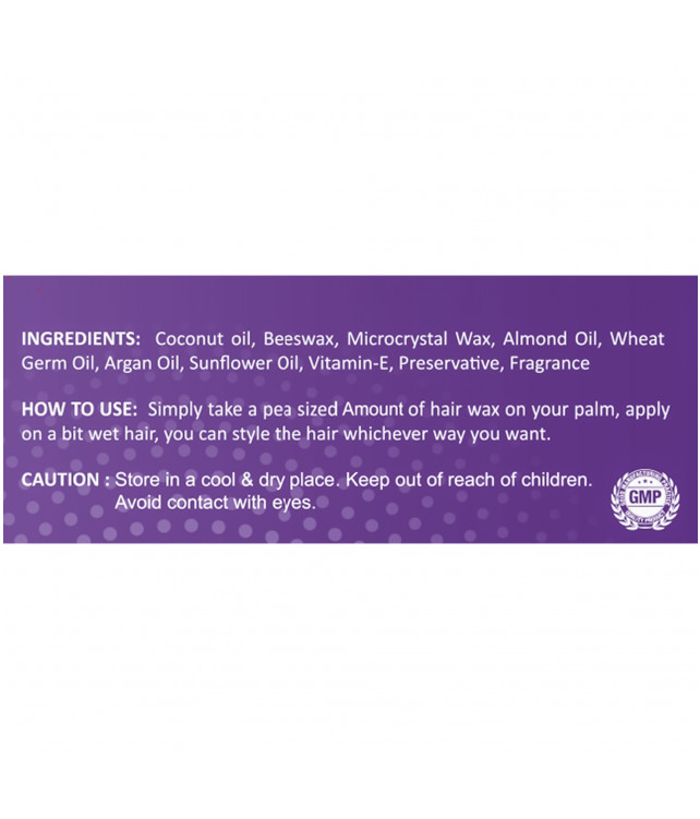 Ayuzera Crystal Hair Wax 50gm (With Coconut Oil, And Vitamin-E)