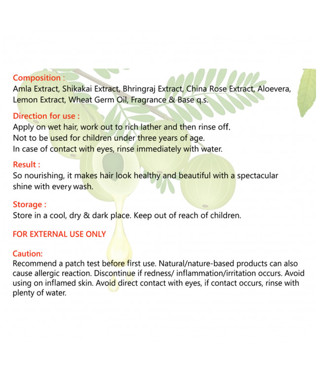 Ayuzera AMLA BHRINGRAJ SHAMPOO 200 ml (With Amla Extract, Bhringraj Extract)