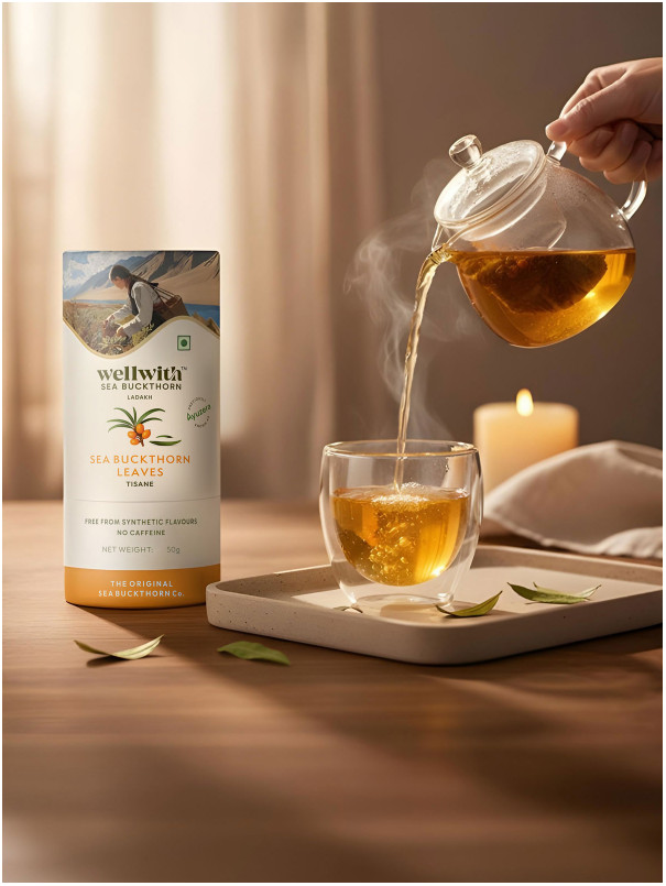 WellWith Sea Buckthorn Leaf Tea 50G