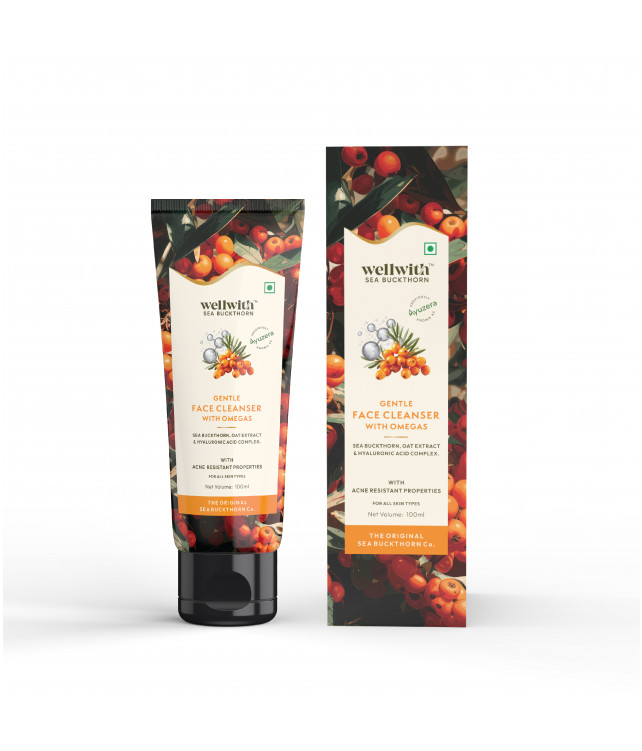 Wellwith Sea Buckthorn Gentle Face Cleanser With Omegas