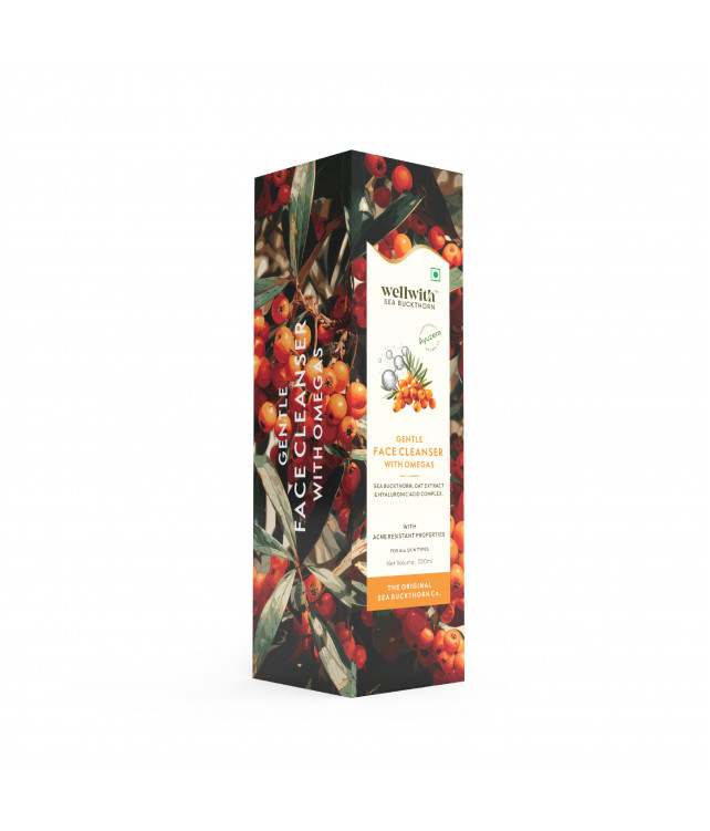 Wellwith Sea Buckthorn Gentle Face Cleanser With Omegas