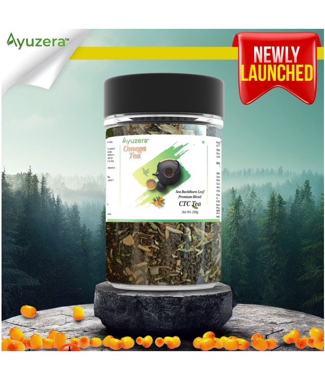Ayuzera Omega CTC Tea 250gm (With Sea buckthorn Leaves)