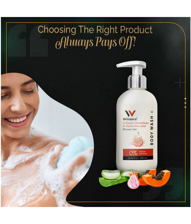 Ayuzera Collagen Body Wash 200ml (With Nucifera,and Glycerine)