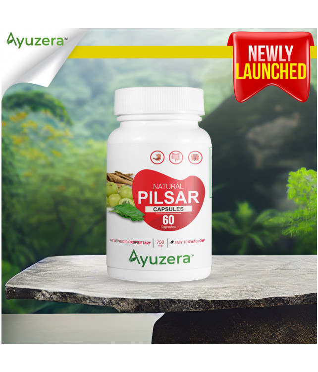 Ayuzera NATURAL PILSAR CAPUSLES 60 Capsule  (With Vasaka ,Amalaki )